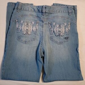 Code Bleu Veronique Embellished Capri Jeans Women's Size 8